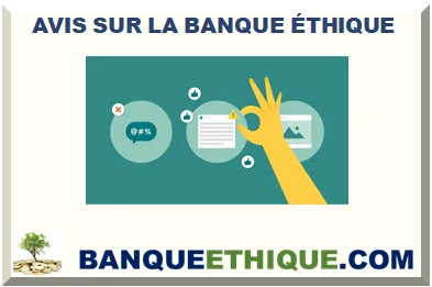 AVIS SUR LA BANQUE ÉTHIQUE