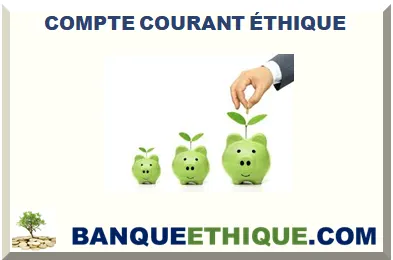 COMPTE COURANT ÉTHIQUE 2026
