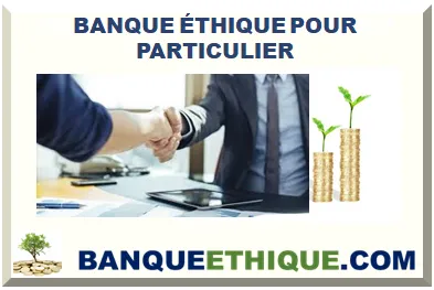 BANQUE ÉTHIQUE POUR PARTICULIER