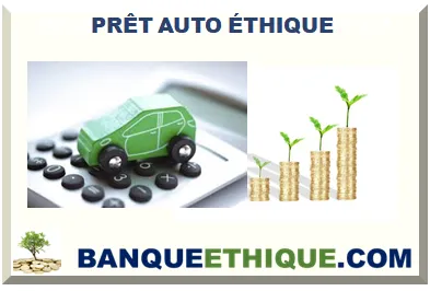 PRÊT AUTO ÉTHIQUE